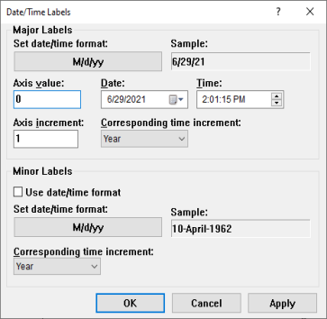 Date time dialog example