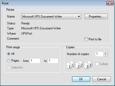 Image showing example print dialog