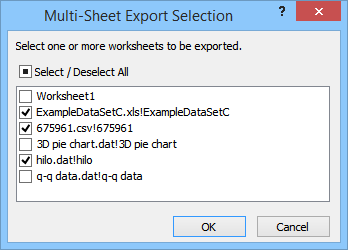 Example export dialog