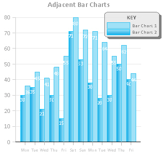 Adjacent Bar Charts